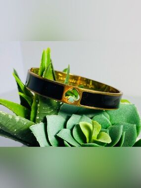 Kate Spade Black and Gold Bangle Bracelet